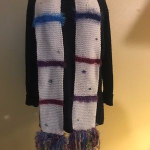 Bejeweled and Fun Knitted Scarf